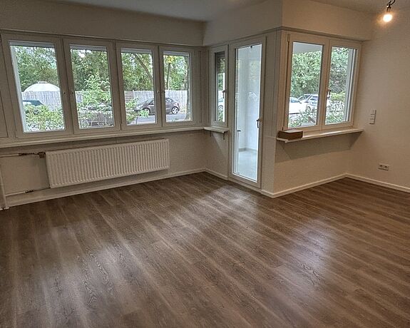 frisch sanierte 1-Zimmer-Wohnung im Gr&uuml;nen